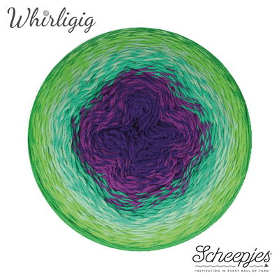 Scheepjes Whirligig 208 green to purple