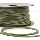 Elastiek koord 3  mm - groen olijf (1 meter)