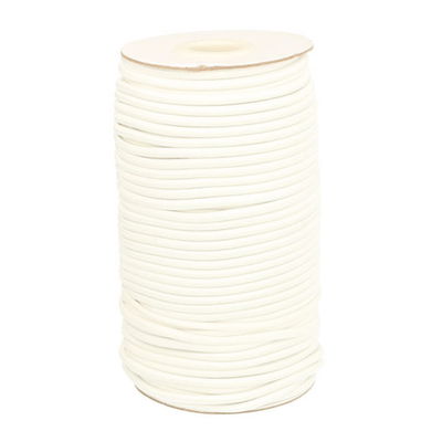 Elastiek koord 3 mm - wit room 1 meter 