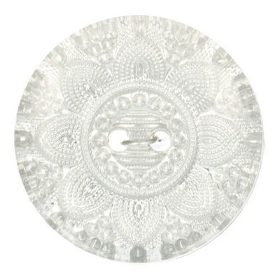 Knoop 13 bloem doorzichtig en glitter