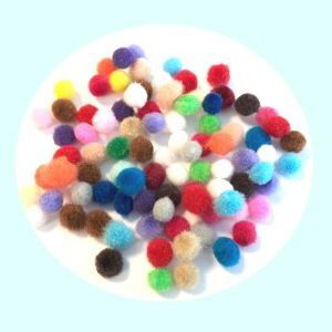 Pompon 5 mm assortiment ca 100 stuks 