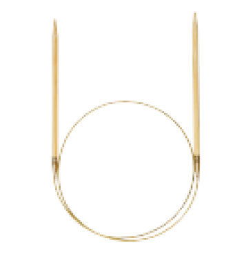 Addi Rondbreinaald bamboe 40 cm - nr 2,5 - messing - Wooladdict