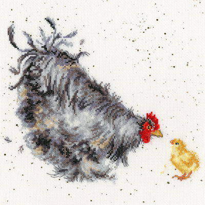 Borduurpakket vogel - Hannah Dale Mother Hen