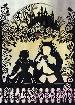 Borduurpakket sprookje - Beauty and the Beast