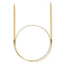 Addi Rondbreinaald bamboe 80 cm - nr 2,5  - messing - Wooladdict