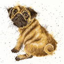 Borduurpakket hond - Hannah Dale Pug