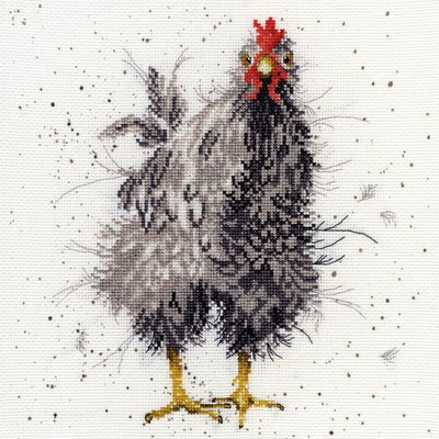 Borduurpakket dieren - Hannah Dale Curious hen