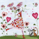 Borduurpakket meisje - miss heart