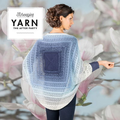Scheepjes Yarn after party no. 27 indigo shrug