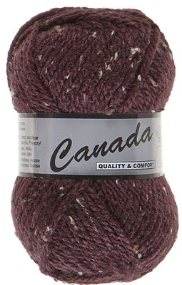 Lammy Yarns Canada tweed 445 bordeaux rood