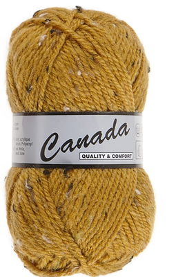Lammy Yarns Canada tweed 490 oker geel