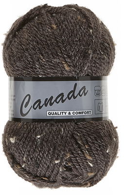 Lammy Yarns Canada tweed 430 donker bruin