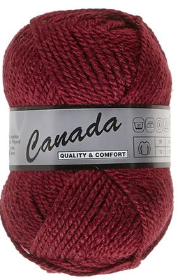 Lammy Yarns Canada 018 donker rood