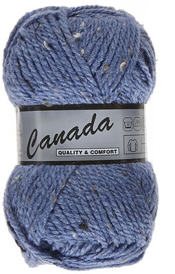 Lammy Yarns Canada tweed 455 jeans blauw