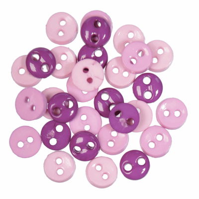 knoop 6 mm roze paars mix op=op 