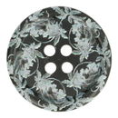 Knoop 18 mm grijs kantprint