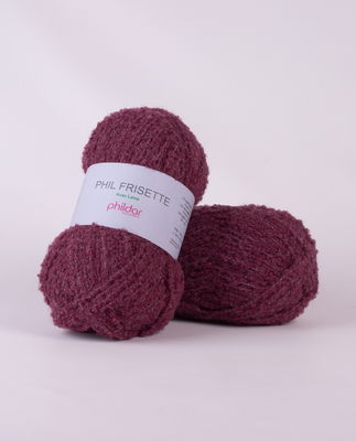 Phildar Phil Frisette Grenat op=op uit collectie 