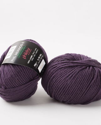 Phildar Phil merinos 6 Aubergine op=op uit collectie 
