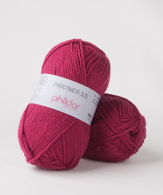 Phildar Phil Partner 3,5 Framboise op=op uit collectie 