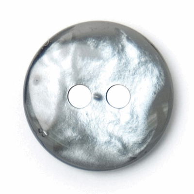 Knoop 12 mm parelmoer grijs