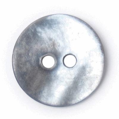 Knoop 13 mm parelmoer grijs