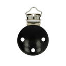 Clip voor speen hout - zwart (1 stuk)