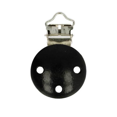 Clip voor speen hout - zwart 1 stuk 