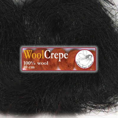 Woolcrepe zwart 1 meter 