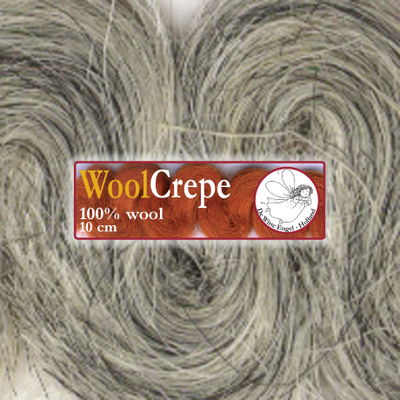 Woolcrepe licht grijs gemeleerd 811 1 meter 