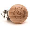 Clip voor speen hout - Door oma gemaakt (1 stuk)