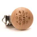 Clip voor speen hout - Knuffeltijd (1 stuk)