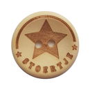 Knoop 20 mm hout - Stoertje (4 stuks)