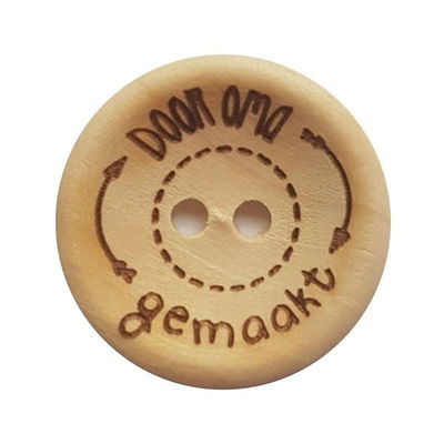 Knoop 30 mm hout - Door oma gemaakt 2 stuks 