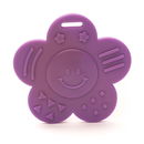 Bijtring zonnetje met gezicht met noppen paars 183 (2 stuks)