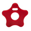 Bijtring ster met noppen rood 722 (2 stuks)