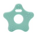 Bijtring ster met noppen licht oud groen 369 (2 stuks)