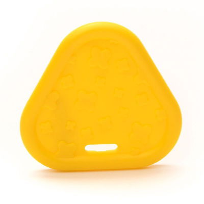 Bijtring triangel geel 645 2 stuks 