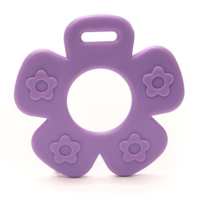 Bijtring bloem paars 183 2 stuks 