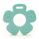 Bijtring bloem licht aqua blauw 287 (2 stuks)