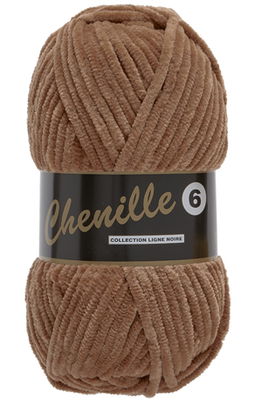 Lammy Yarns Chenille 6 - 792 licht bruin op=op uit collectie 