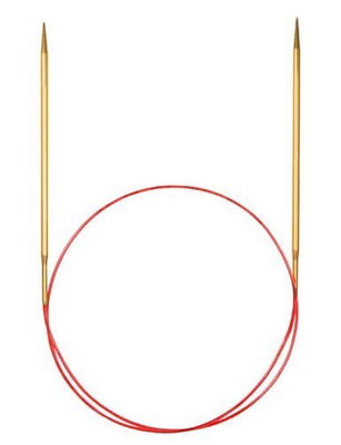 Addi Rondbreinaald LACE 50 cm - nr 3 - messing - Wooladdict