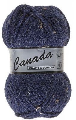 Lammy Yarns Canada tweed 460 blauw donker