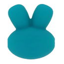 Kraal konijn 15 mm 377 donker turquoise blauw (5 stuks)