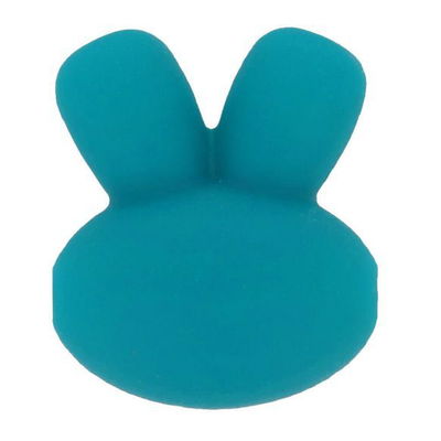 Kraal konijn 15 mm 377 donker turquoise blauw 5 stuks 