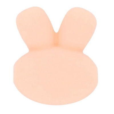 Kraal konijn 15 mm 703 poeder roze 5 stuks 