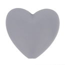 Kraal hart 19 a 20 mm 004 licht grijs (5 stuks)