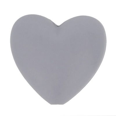 Kraal hart 19 a 20 mm 004 licht grijs 5 stuks 