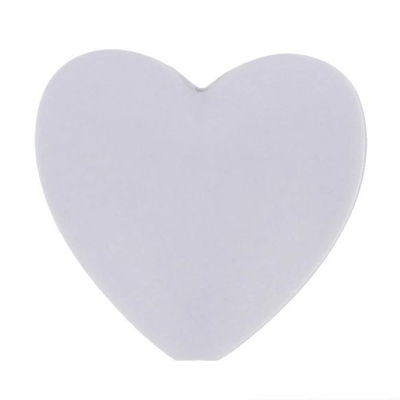 Kraal hart 19 a 20 mm 006 zilver grijs 5 stuks 