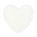 Kraal hart 19 a 20 mm 009 wit (5 stuks)