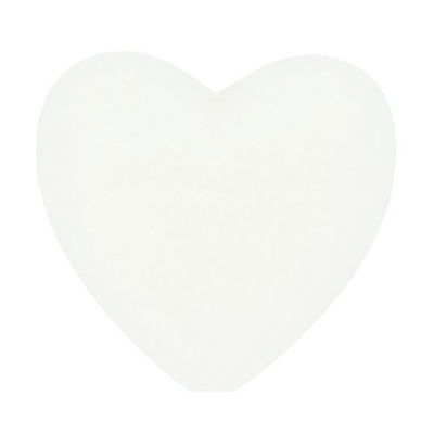 Kraal hart 19 a 20 mm 009 wit 5 stuks 